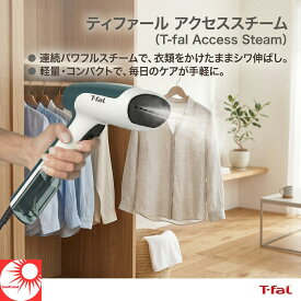 【 人気商品をお得にお届け 】ティファール T-fal アクセススチーム ファスト DT6100J0 衣類スチーマー ハンディスチーマー アイロン台不要 軽量 725g パワフル スチーム 除菌 脱臭 花粉 ダニ対策