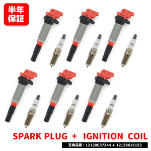 BMW F02 740Li �C���W�E�� �X�p�[�N�v���O & �����C�O�j�b�V�����R�C�� 6�Z�b�g �v���O 12120037244 �R�C�� 12138616153