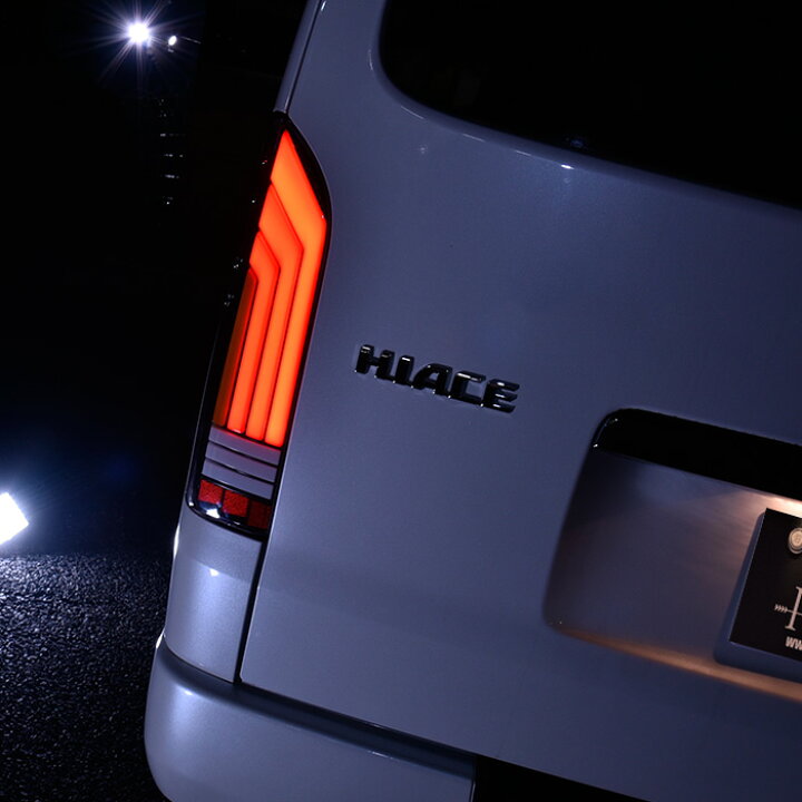 楽天市場】200系 ハイエース LED フル ビーム テールランプ クリア 