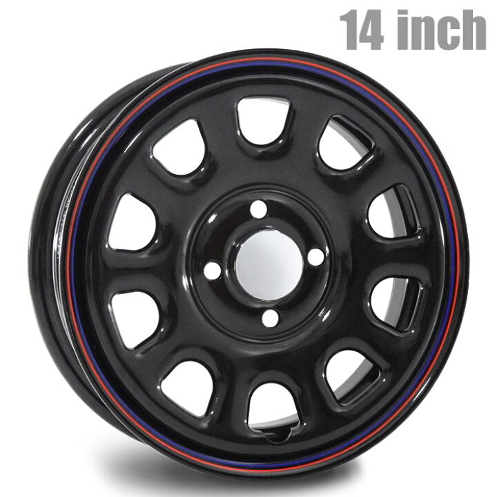 楽天市場】デイトナ 14インチ ホイール 4本セット 14×5.0J +42 4H  