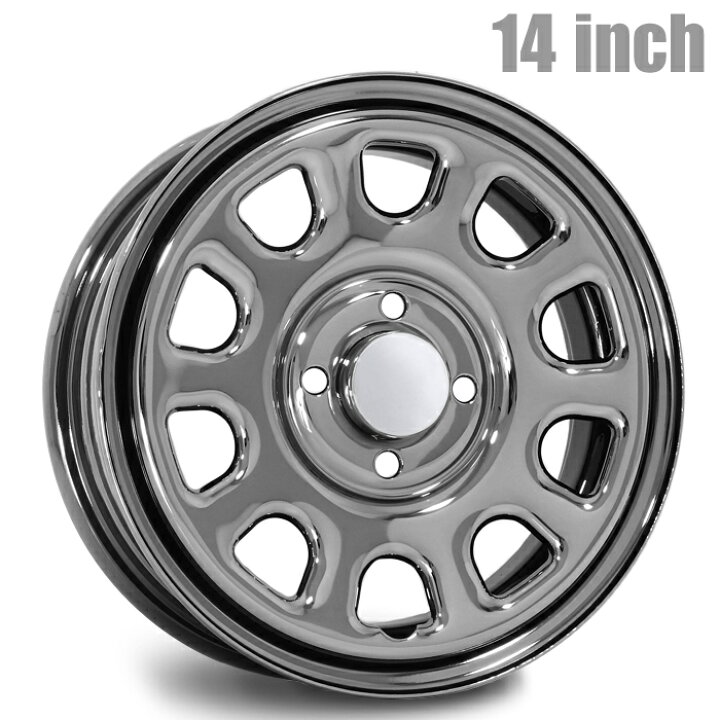 楽天市場】デイトナ 14インチ ホイール 4本セット 14×5.0J +42 4H 