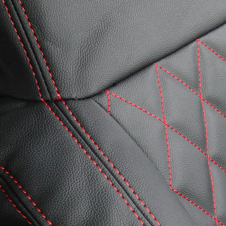 楽天市場】ジムニー JA11 ダイヤカット ステッチ レッド シートカバー 