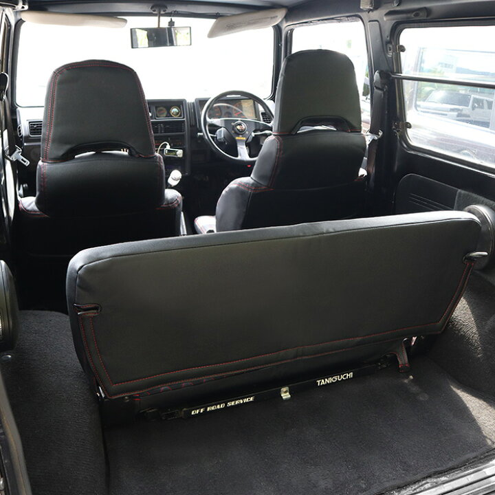 楽天市場】ジムニー JA11 ダイヤカット ステッチ レッド シートカバー 