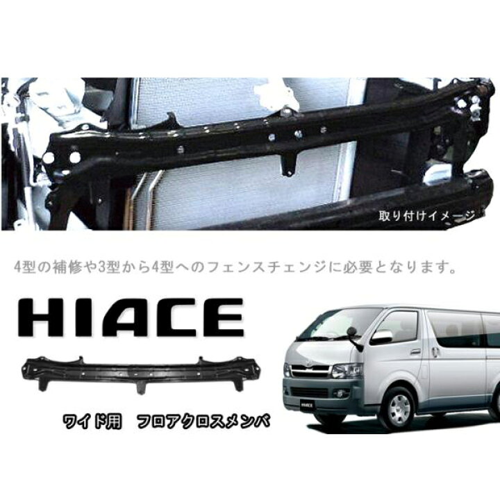 楽天市場】トヨタ 200系 ハイエース 4型以降 ワイド フロアクロス 
