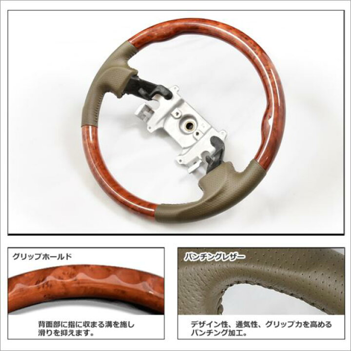 楽天市場】スズキ エブリイワゴン DA64W ガングリップステアリング 茶 