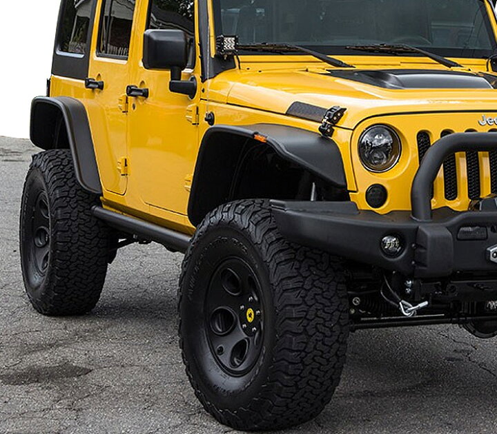 楽天市場】JEEP JK ラングラー ABS製 フラット フェンダー 4ドア 