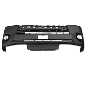 200系 ハイエース 4型 5型 6型 7型 8型 標準車用 未塗装 フロント バンパー セット ＆ フォグ ランプ