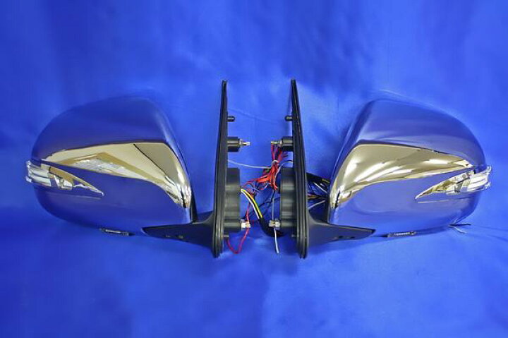 楽天市場】ハイエース 200系 メッキ ドア ミラー サイドミラー 2色 LED 