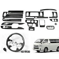 楽天市場】ハイエース インテリアパネル3型 黒木目の通販