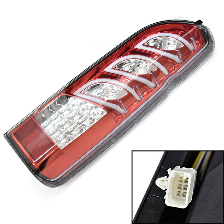 楽天市場】200系 ハイエース トリプルファイバー LED テールランプ 