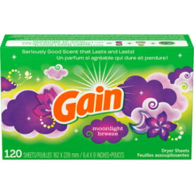 GAIN ゲイン シート ムーンライトブリーズ 120枚 柔軟剤シート 芳香剤 乾燥機用 香りシート お買い得
