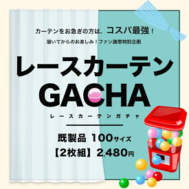 レースカーテン 既製サイズ 2枚組 送料無料 在庫限り あす楽 レースカーテンガチャ 【幅100cm 丈103～248cm】 訳あり レースカーテン ガチャガチャ 訳有り 当店お任せ カーテン福袋 [R-SS]