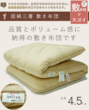 京都西川羽毛布団6点セットシングルサイズ【ルミオ】【あす楽】【送料無料】日本製羽毛布団+固綿三層敷布団+枕などふとんセットカバーリング寝具セット