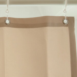 防炎シャワーカーテンサイズ:巾142×丈180cm1枚入【あす楽対応】防炎加工/撥水加工/防カビ加工/ウエイトバー入り/Sカン付き/ユニットバス/お風呂/洗面所/間仕切り/シンプル/洗濯可能