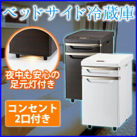 ベッドサイド冷蔵庫17L眠りを妨げない静音設計(ツインバード)ブラウンHR-D282【代引不可】