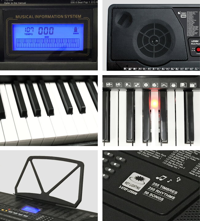 楽天市場 電子キーボード 61鍵盤 初心者 入門用 光る鍵盤 電子ピアノ キーボード 光るキーボード Led 発光キー 楽器 練習 音楽 初心者 子供 大人 入学祝い 新学期 プレゼント Sunruck サンルック Playtouchflash61 Sr Dp04 Sunruck Direct