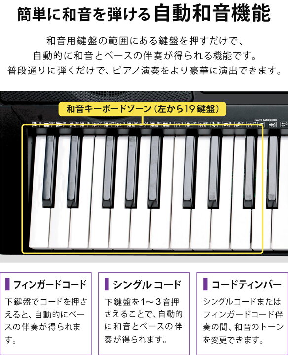 楽天市場】【公式】【180日延長保証】 電子キーボード 61鍵盤 初心者  