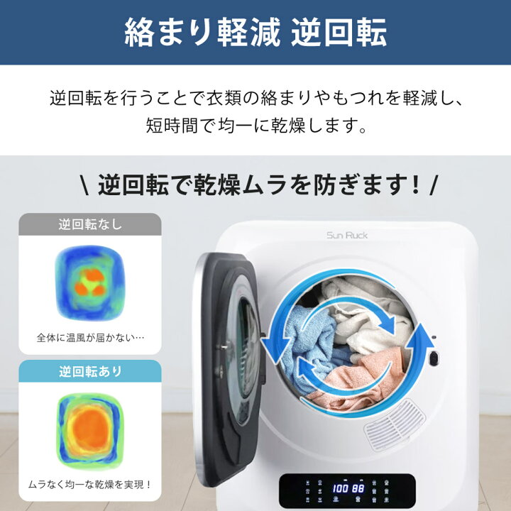 楽天市場】【公式】 小型衣類乾燥機 衣類乾燥機 ミニ乾燥機 3kg 小型 