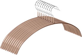 【スーパーSALE半額!!】すべらない ハンガー 10 30 50 100本セット 滑らない 落ちない 滑り止め PVCコーティング 防水 型崩れ防止 肩 跡がつかない アーチ型 ステンレスハンガー ニット スリムハンガー 人体 三日月 ハンガー乾湿両用 洗濯省スペース