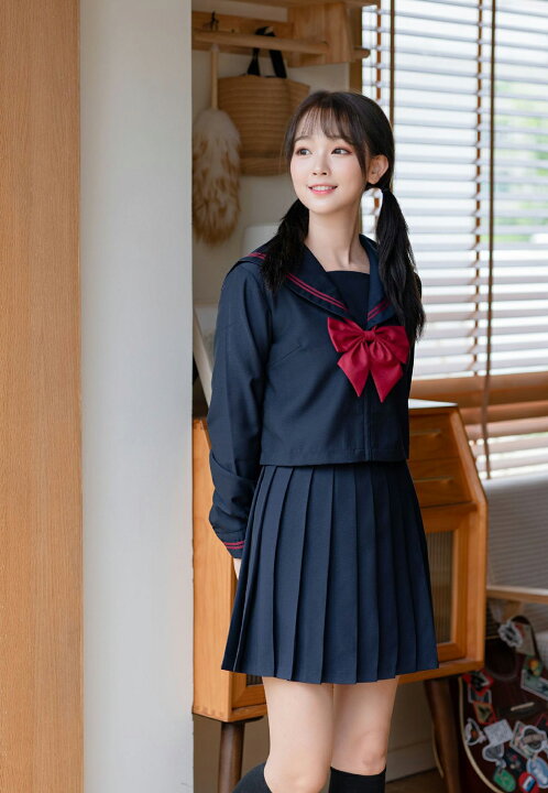 楽天市場】セーラー服 3点セット 学生服 長袖 女子制服 コスプレ  