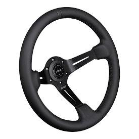 DND Performance Interior　Race　レザー ブラックステッチ　350mm　ステアリング　75mmディープ　USDM　ハンドル　レース　PCD70
