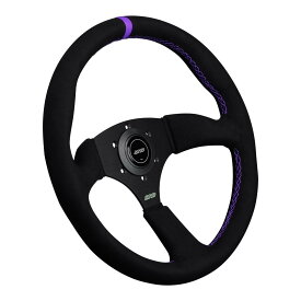 DND Performance Interior　Touring　アルカンターラ　パープルステッチ　350mm　ステアリング　50mmディープ　ツーリング　USDM　ハンドル