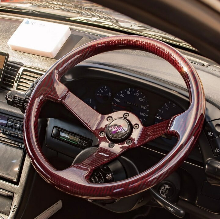 楽天市場】DND Performance Interiorフルカーボン レッド ステアリング 