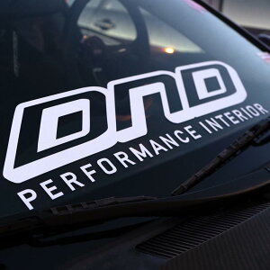 DND Performance Interior�@���S�f�J�[�� ���[�W�T�C�Y �t�����g�o�i�[�@�z���C�g�@�u���b�N�@USDM�@�V�[���@�X�e�b�J�[
