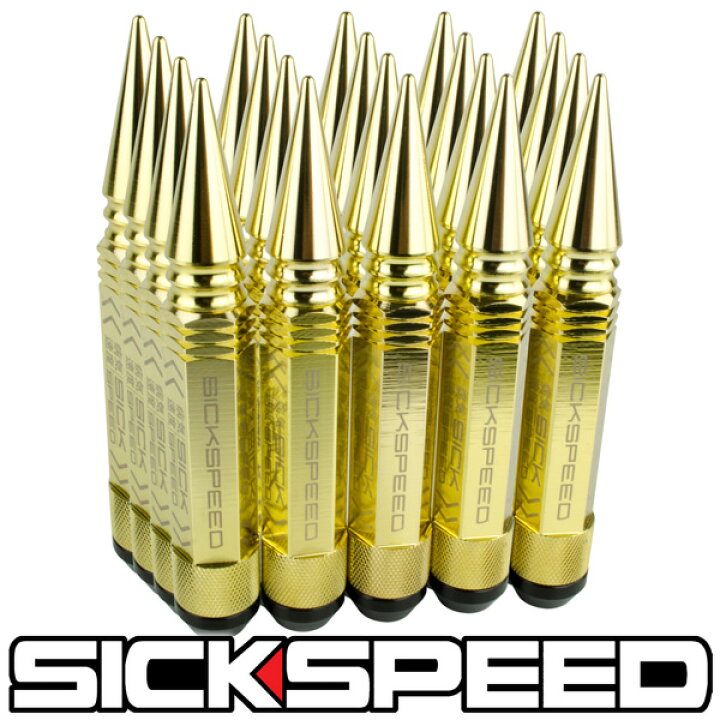 楽天市場】SICKSPEED 3Pハイブリッドナット スパイク ロングタイプ 