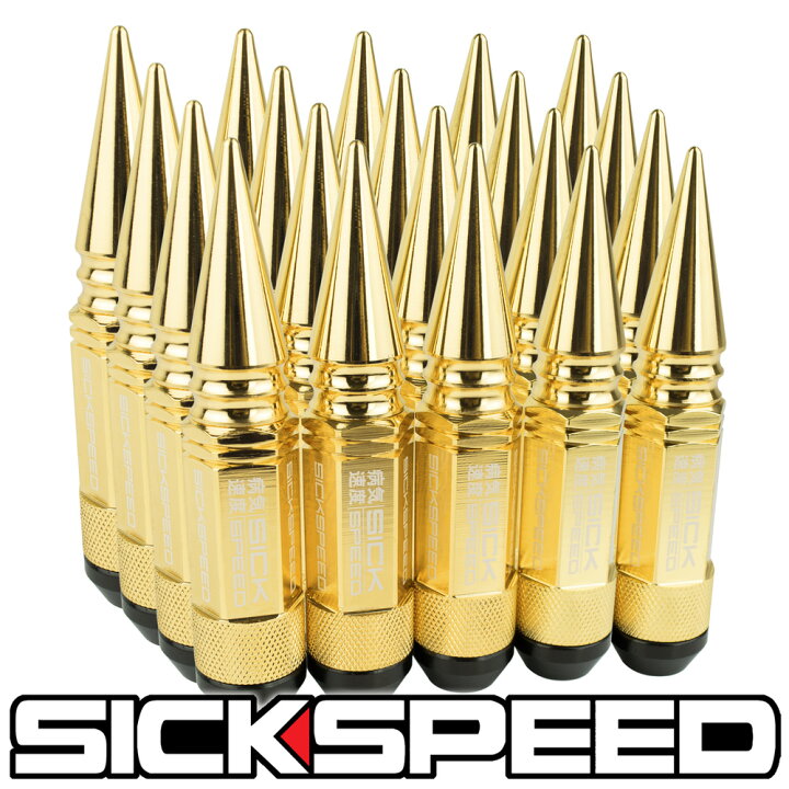 楽天市場】SICKSPEED 3Pハイブリッドナット ショートタイプ スパイク 