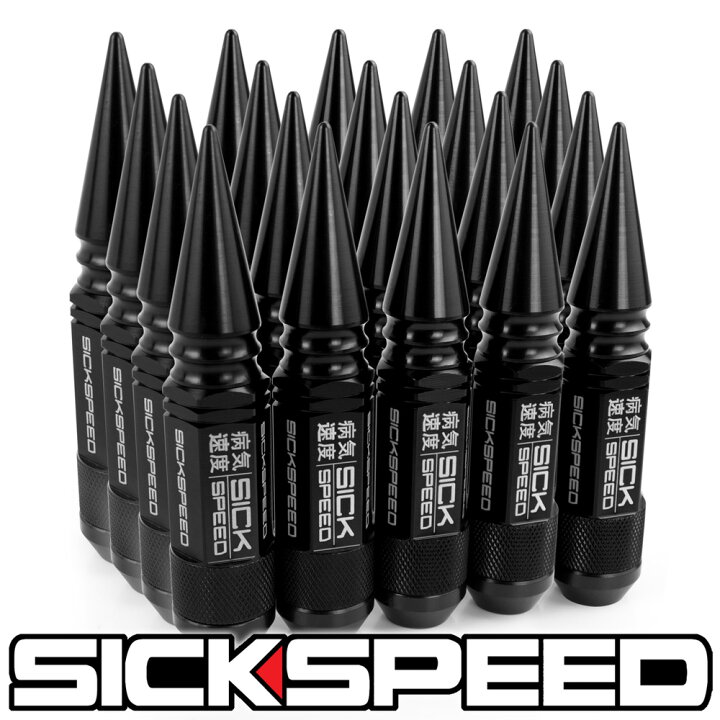 楽天市場】SICKSPEED 3Pハイブリッドナット ショートタイプ スパイク 