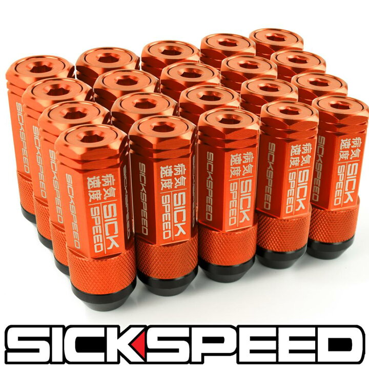 シックスピードホイールナットP1.25オレンジ60mmUSDM 