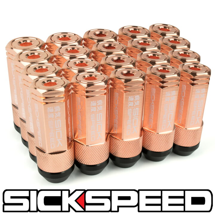 楽天市場】SICKSPEED 3Pハイブリッドナット ロングタイプ ローズ  