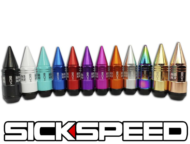 楽天市場】SICKSPEED 2Pハイブリッドナット ホイールナットスパイク 