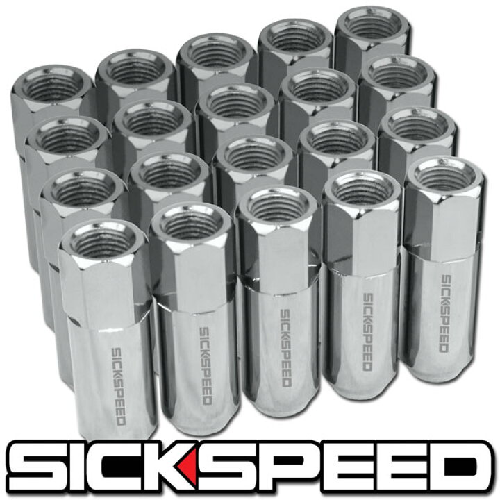 楽天市場】SICKSPEED 特別モデル スチールロングナット クローム 