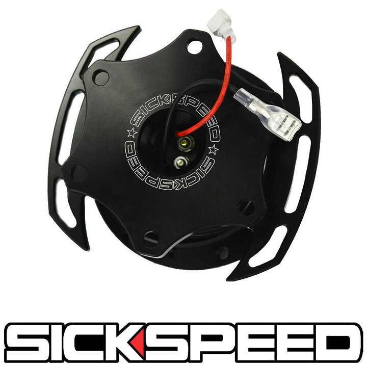 楽天市場】SICKSPEED ステアリングクイックリリース ブラックハンドル 
