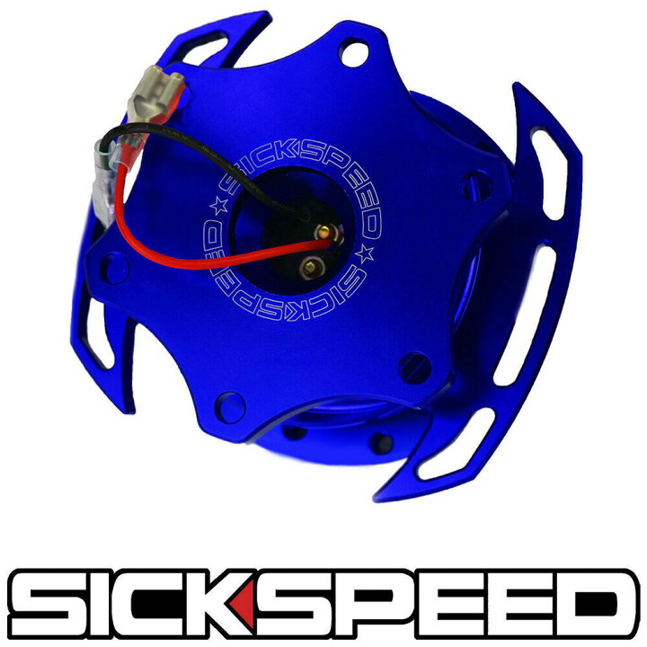 楽天市場】SICKSPEED ステアリングクイックリリース ブルーハンドル 