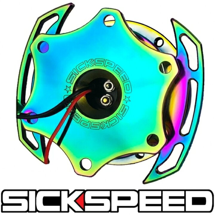 楽天市場】SICKSPEED ステアリングクイックリリース ネオクローム 