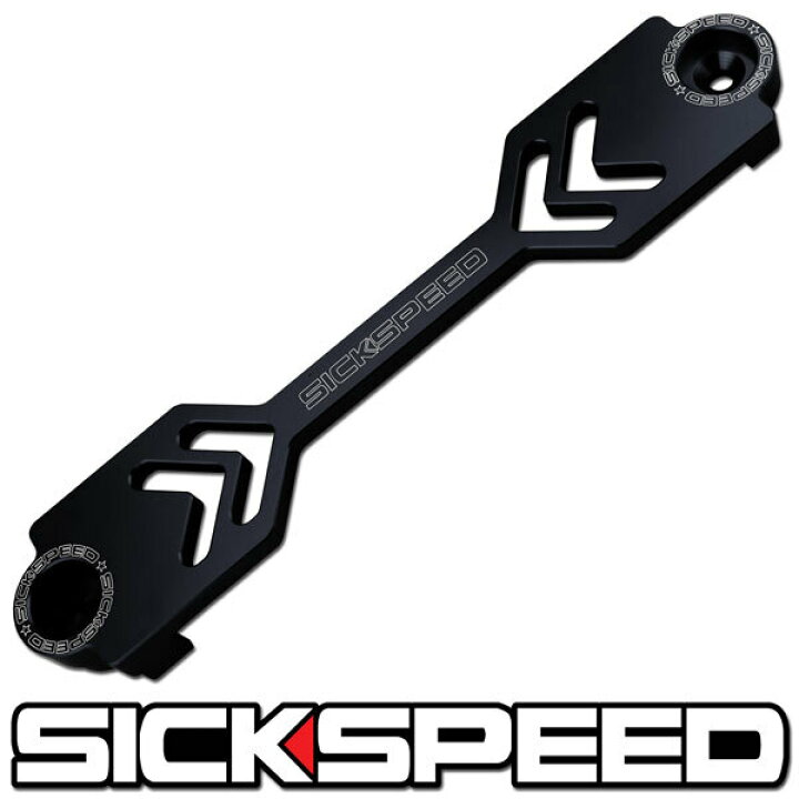 楽天市場】SICKSPEED バッテリータイダウン ブラック バッテリーステー 