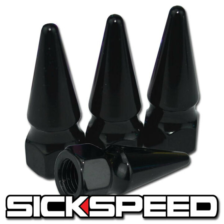 楽天市場】SICKSPEED スパイクナット ブラック 1本 エンジンルーム 