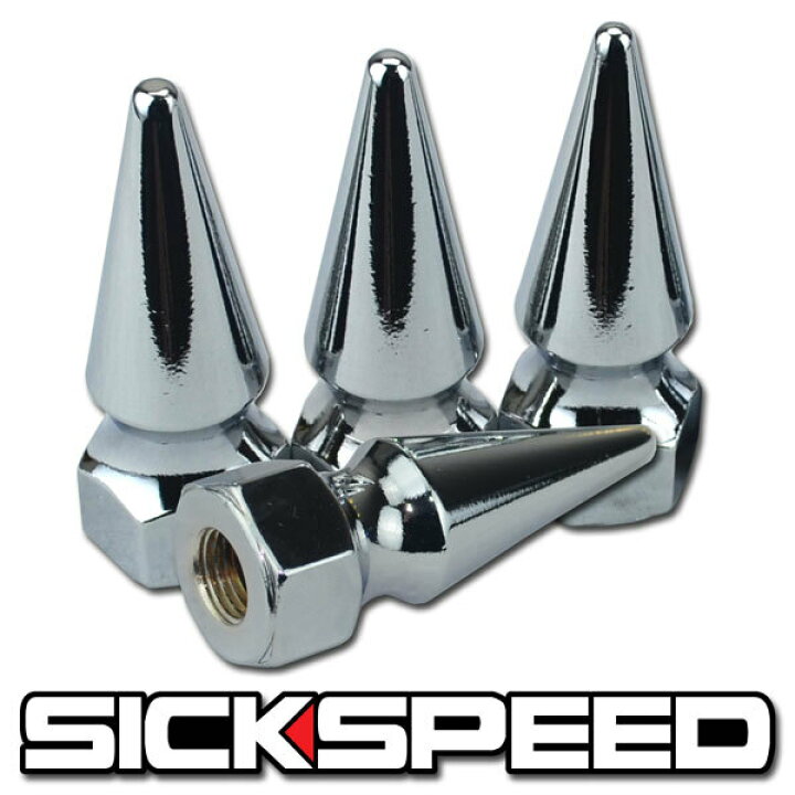 楽天市場】SICKSPEED スパイクナット クローム 1本 エンジンルーム 