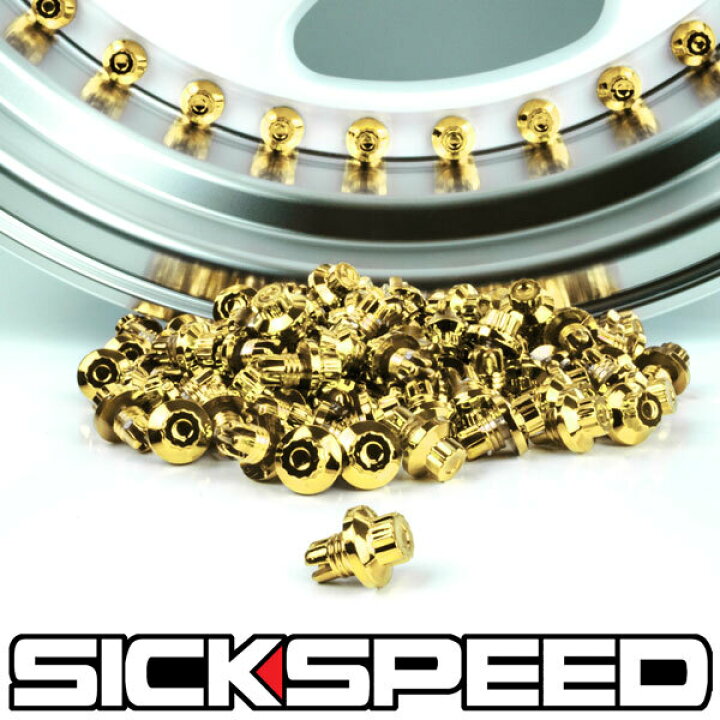 楽天市場】SICKSPEED ダミーピアスボルト ゴールドクローム XXR Avid1