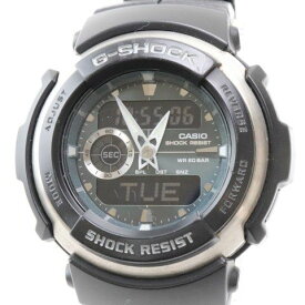 【中古】 O677T カシオ CASIO G-SHOCK G-300 アナデジ 純正ベルト メンズ 腕時計 ブラック