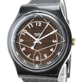【中古】 Y777T スウォッチ レディース クオーツ式 腕時計 全数字 純正ベルト
