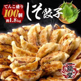 しそ餃子 100個 国産しそ100％ 国産豚肉使用 一龍堂 餃子 ぎょうざ ギョウザ 生餃子 黒豚肉入り餃子 冷凍生餃子 送料無料 国産 簡単 食品 惣菜 中華惣菜 まとめ買い 酒 グルメ 大人気 にんにく