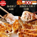 【エントリーでポイント10倍】【半額！クーポンご利用で3,290円】【ショップ・ザ・イヤー2024 受賞】海老餃子＆黒豚肉入り餃子セット 餃子 約100個 60％以上えび（具）海老 エビ 一龍堂 餃子 ぎょうざ ギョウザ ギョーザ えび餃子 海老餃子 生餃子 食品 冷凍餃子