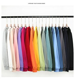 【スーパーSALEx最大70%OFF】長袖 トレーナー 丸首 プルオーバー メンズ ベーシック スウェットシャツ クルーネック 春服 秋服 無地 綿 暖 ゆったり 薄手 オーバーサイズ おしゃれ 人気 トップス 大きいサイズ オールシーズン マルチカラー 多色