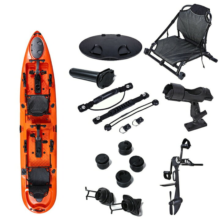 楽天市場】新仕様2人乗り ポセイドンカヤック fishing-kayak 推進 