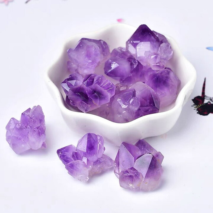 楽天市場】【アメジストクラスター原石】 100g 天然石 さざれ石 