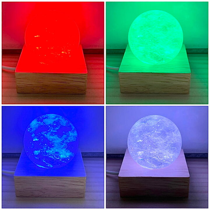 楽天市場】スフィアライトアップ 16色 光る LED ディスプレイ USB式 